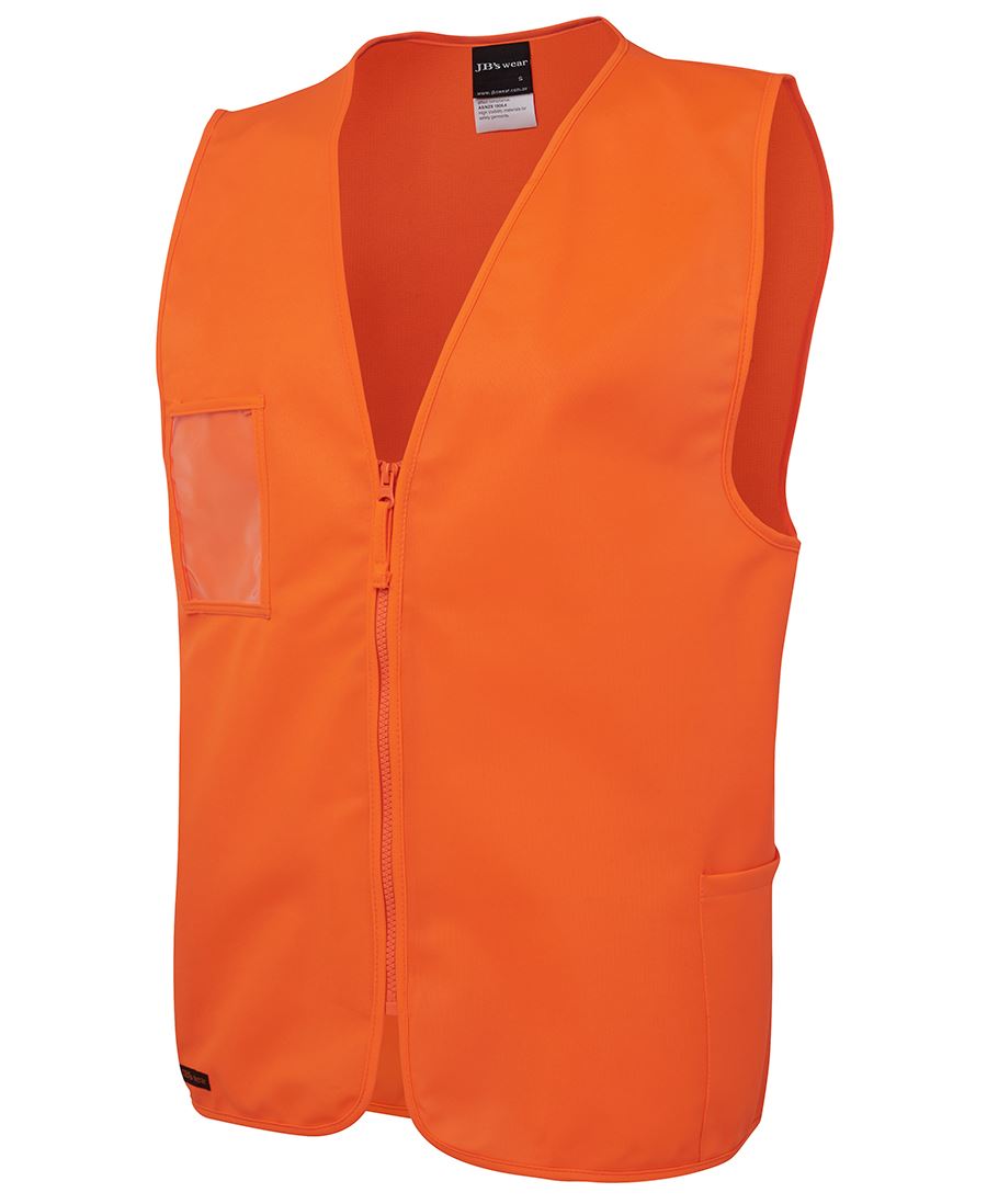 Hi Vis Zip Safety Vest 