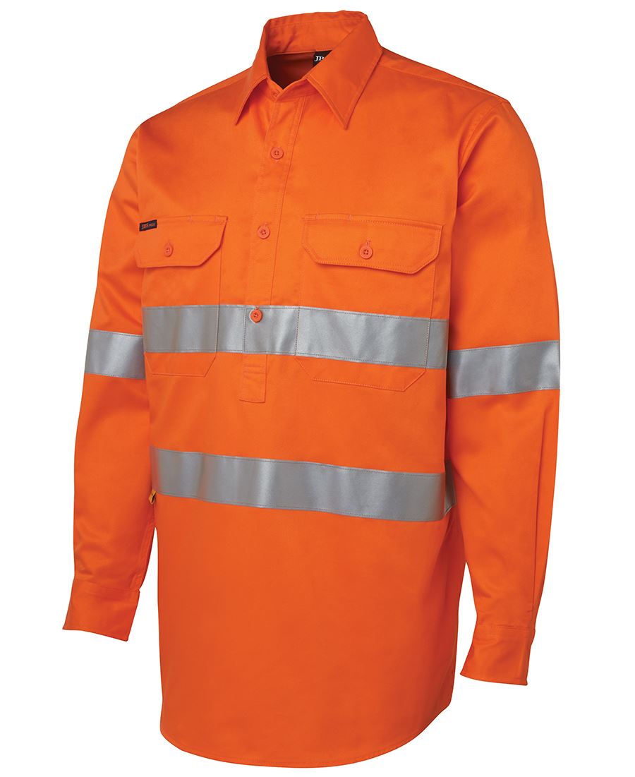 Hi Vis L/S (D+N) 190G Close Front Shirt  