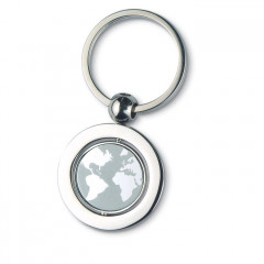 Globe Metal Keyring