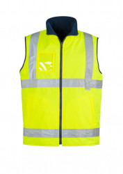 Mens Hi Vis Lightweight Fleece Lined Vest