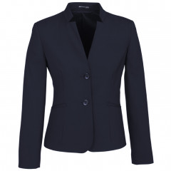 Womens Comfort Wool Stretch Short Jacket with Reverse Lapel