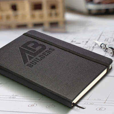 Moleskine® Leather Hard Cover Notebook - Large