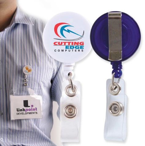 Corfu Retractable Name Badge Holder | Name Badge Holder | Custom Name Badge Holder | Customised Name Badge Holder | Personalised Name Badge Holder | Custom Merchandise | Merchandise | Customised Gifts NZ | Corporate Gifts | Promotional Products NZ | 