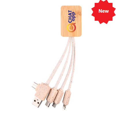 Sprite Square Bamboo Charging Cable