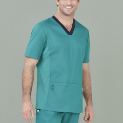 Mens Riley Stretch Scrub Top