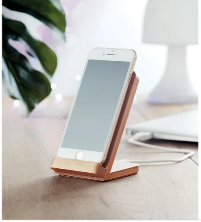 Wirestand- Bamboo wireless charger