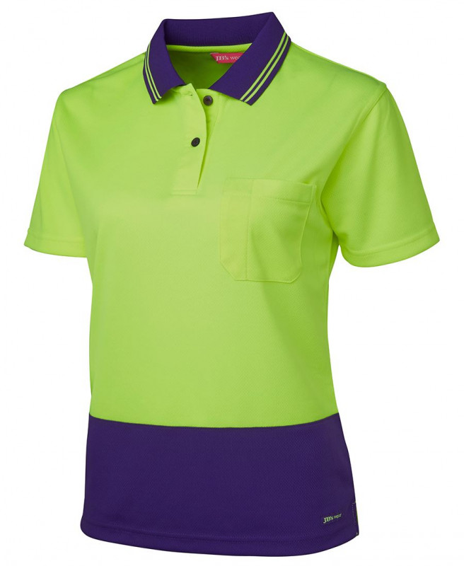 Ladies Hi Vis S/S Comfort Polo | Withers and Co | Hi Vis Apparel
