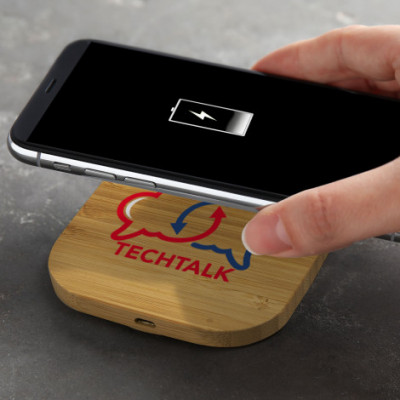 Vita Bamboo Wireless Charger - Square 