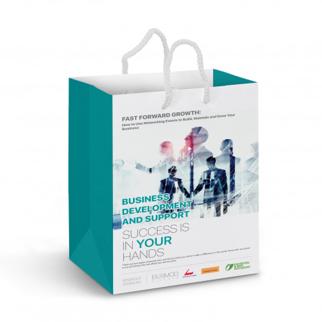 Medium Laminated Paper Carry Bag - Full Colour | Branded Paper Bag | Printed Paper Bag NZ | Trends Collection | Withers & Co