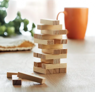 Tower Game in Cotton Pouch