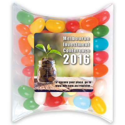 Assorted Colour Mini Jelly Beans in Pillow Pack | Custom Merchandise | Merchandise | Customised Gifts NZ | Corporate Gifts | Promotional Products NZ | Branded merchandise NZ | Branded Merch | Personalised Merchandise | Custom Promotional Products | 