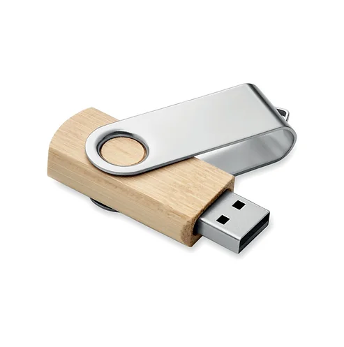 16GB Rotate USB in Bamboo casing