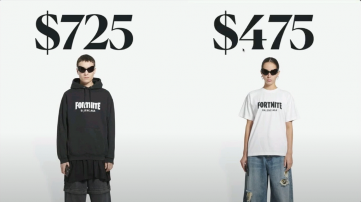 Fortnite balenciaga t shirt and hoodie