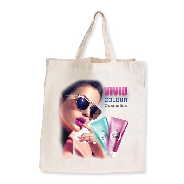 Supa Shopper Short Handle Calico Bag | Branded Bag | Printed Bag NZ | Logoline | Withers & Co