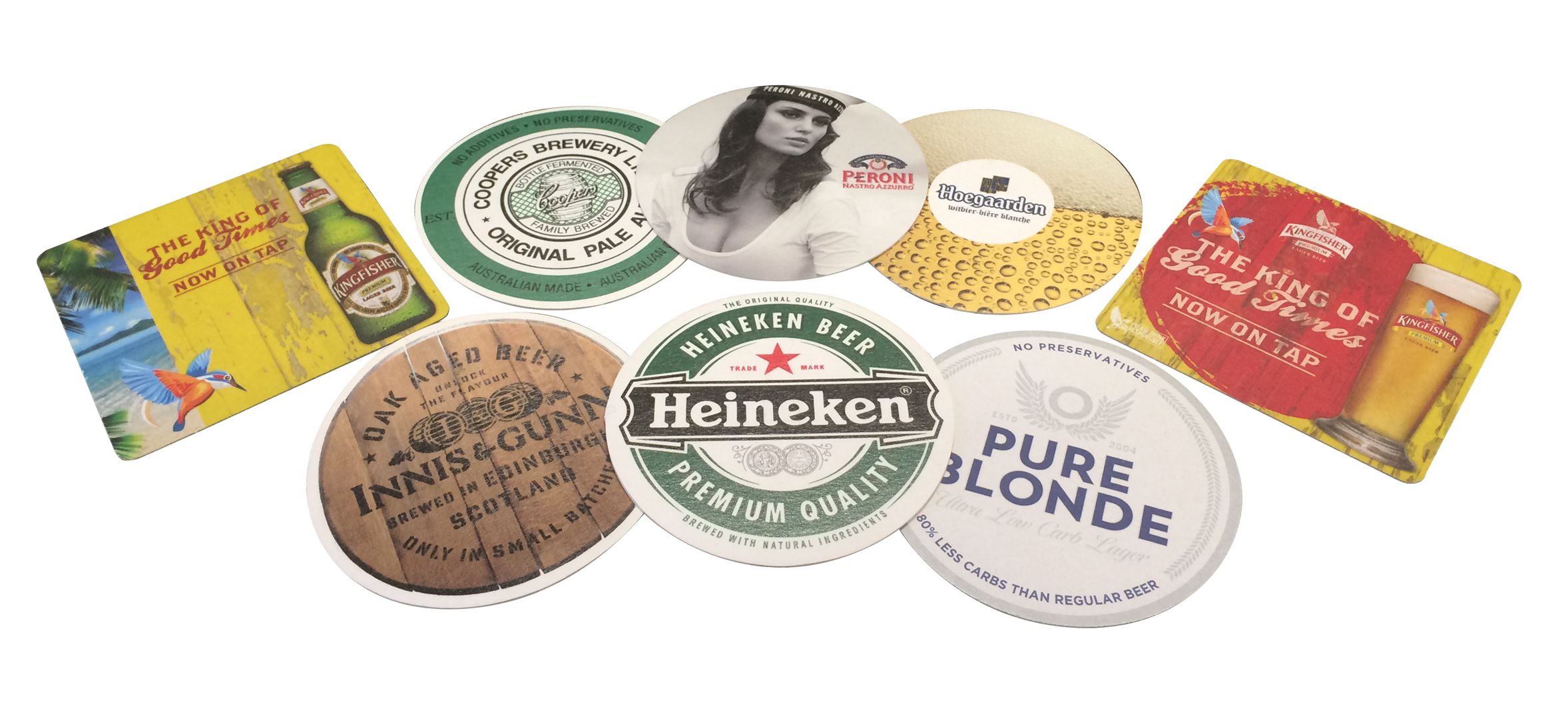 Cardboard Drink Coasters – 2 Sided | Printed Coasters | Branded Coasters