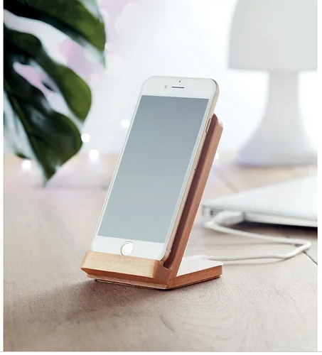 Wirestand- Bamboo wireless charger