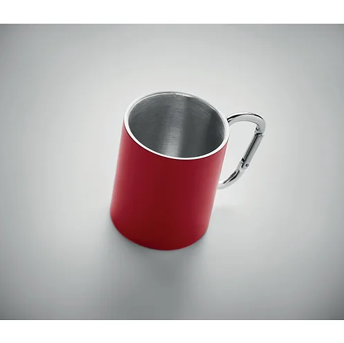Trumba Metal Mug with carabiner | Custom Metal Mug | Personalised Mugs | Personalised Mugs NZ | Custom Mugs | Custom Merchandise | Merchandise | Promotional Products NZ | Branded merchandise NZ | Branded Merch | Personalised Merchandise | Custom Promotion