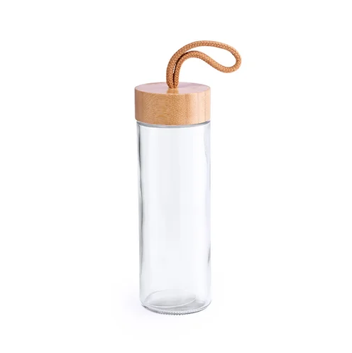 Burdis Bamboo and Glass Bottle