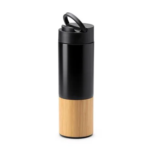 Coiba Double Wall bottle with bamboo | Custom bottle | Metal Drink Bottle | Stainless Steel Bottle NZ | Stainless Water Bottle NZ | Custom Merchandise | Merchandise | Promotional Products NZ | Branded merchandise NZ | Branded Merch | Personalised Merchand