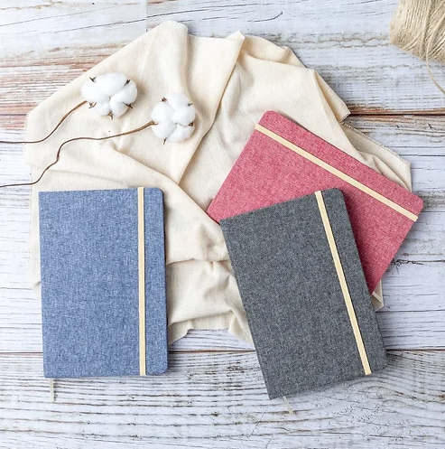 Recycled Cotton Notebook | Custom Cotton Notebook | Notebooks NZ | Personalised Notebooks NZ | Custom Merchandise | Merchandise | Promotional Products NZ | Branded merchandise NZ | Branded Merch | Personalised Merchandise | Custom Promotional Products 
