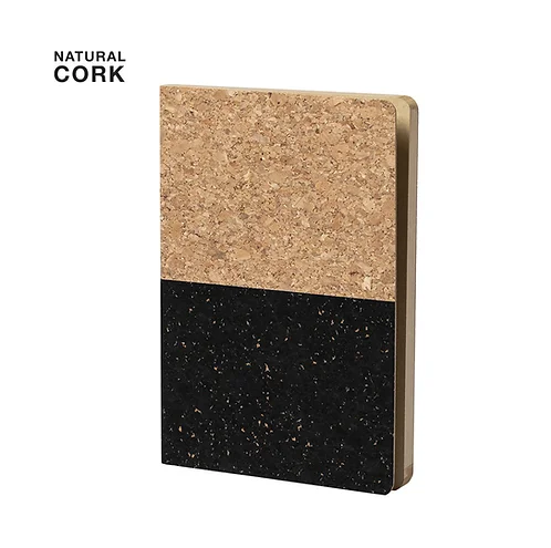 Two Tone natural cork notebook