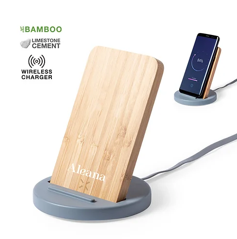 Bamboo and Limestone 10W Wireless charger