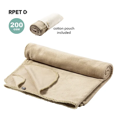 200gsm RPET Blanket in Cotton Pouch | Custom Blanket  | Custom RPET Blanket | Custom Merchandise | Merchandise | Promotional Products NZ | Branded merchandise NZ | Branded Merch | Personalised Merchandise | Custom Promotional Products | Promotional Merch