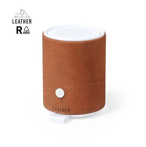 Recycled Leather Wireless Speaker | Wireless Speaker | Custom Bluetooth Speaker | Customised Gifts NZ | Corporate Gifts | Custom Merchandise | Merchandise | Promotional Products NZ | Branded merchandise NZ | Branded Merch | Personalised Merchandise 