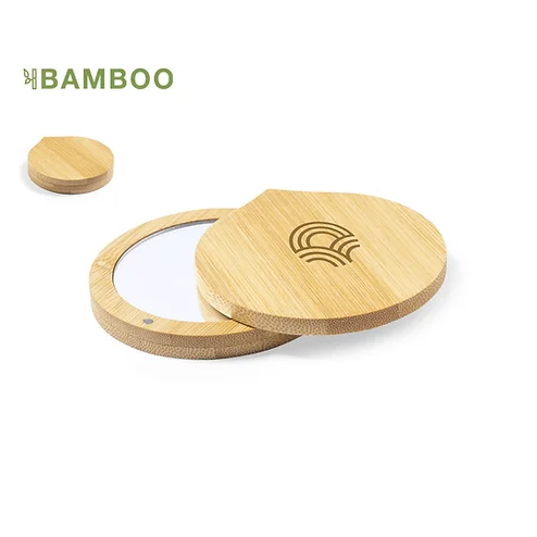 Bamboo Pocket Mirror | Custom Merchandise | Merchandise | Promotional Products NZ | Branded merchandise NZ | Branded Merch | Personalised Merchandise | Custom Promotional Products | Promotional Merchandise