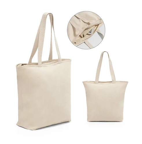 100% Cotton bag with Zipper