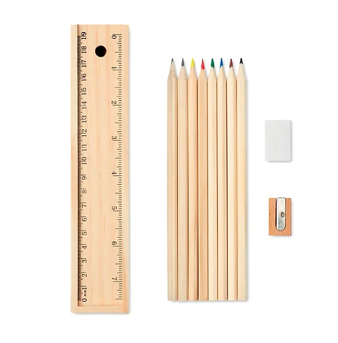 12 pieces stationery set in Wooden Box | Custom stationery set | stationery set | Custom Merchandise | Merchandise | Promotional Products NZ | Branded merchandise NZ | Branded Merch | Personalised Merchandise | Custom Promotional Products | Promotional