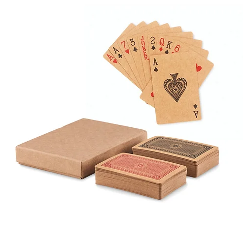 2 Decks of Recycled Paper Playing Cards