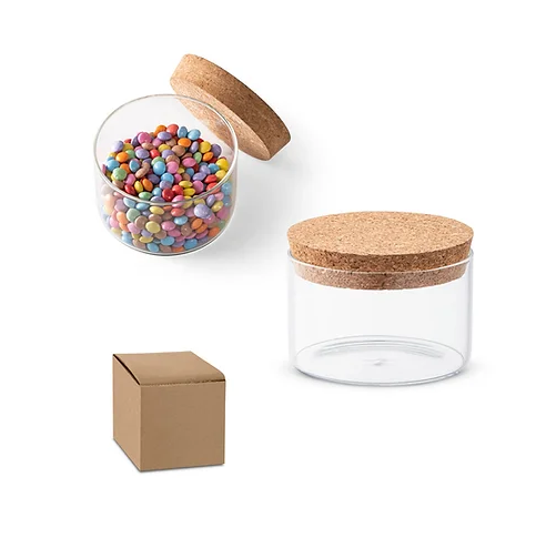 380ml Glass Jar with Cork Lid