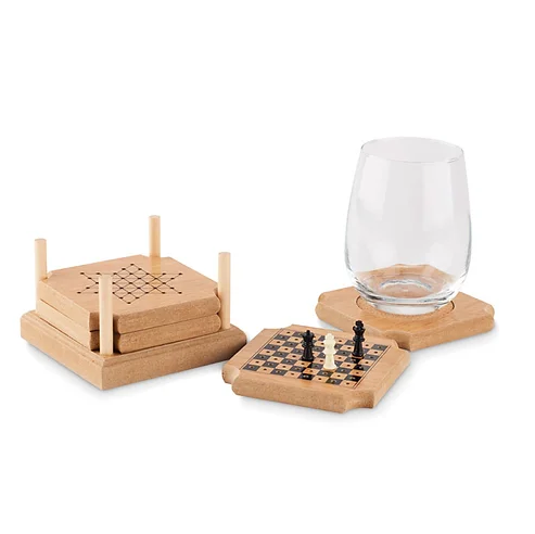 4 Piece coaster game set