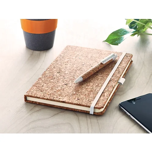 A5 Cork Notebook with Pen