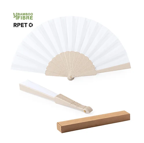 Bamboo and RPET Hand Fan