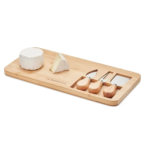 Bamboo Cheese board Set | Custom Cheese board Set | Cheese board Set | Custom Merchandise | Merchandise | Promotional Products NZ | Branded merchandise NZ | Branded Merch | Personalised Merchandise | Custom Promotional Products | Promotional Merchandise