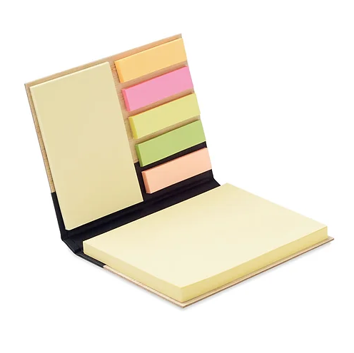 Bamboo cover sticky notes