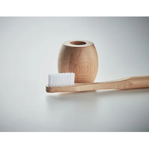 Bamboo Toothbrush on stand | Custom Toothbrush on stand | Custom Merchandise | Merchandise | Promotional Products NZ | Branded merchandise NZ | Branded Merch | Personalised Merchandise | Custom Promotional Products | Promotional Merchandise