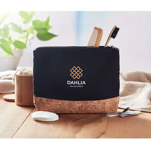 Cork & Cotton Cosmetic Bag | Custom Cosmetic Bag | Custom Merchandise | Merchandise | Promotional Products NZ | Branded merchandise NZ | Branded Merch | Personalised Merchandise | Custom Promotional Products | Promotional Merchandise