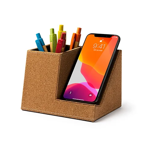 Cork Pencil Holder with wireless charger