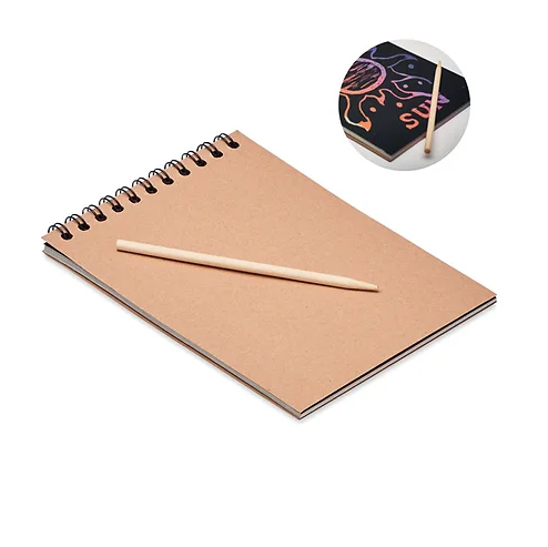 Scratching Notebook and Pen | Notebooks NZ | Personalised Notebooks NZ | Custom Merchandise | Merchandise | Promotional Products NZ | Branded merchandise NZ | Branded Merch | Personalised Merchandise | Custom Promotional Products | Promotional Merchandise