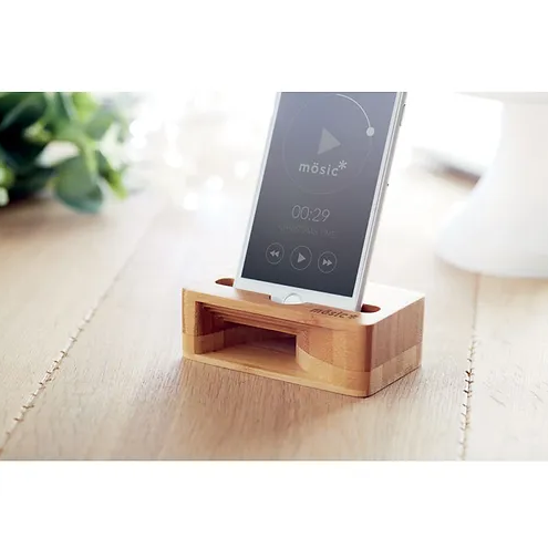 Ampli - Bamboo Phone stand amplifier | Phone stand amplifier | Custom Merchandise | Merchandise | Customised Gifts NZ | Corporate Gifts | Promotional Products NZ | Branded merchandise NZ | Branded Merch | Personalised Merchandise | Custom Promotional 