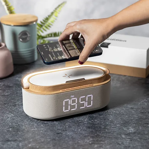 Multifunctional Alarm Clock Nakles | Alarm Clock | Personalised Clock | Personalised Alarm Clock | Custom Merchandise | Merchandise | Customised Gifts NZ | Corporate Gifts | Promotional Products NZ | Branded merchandise NZ | Branded Merch