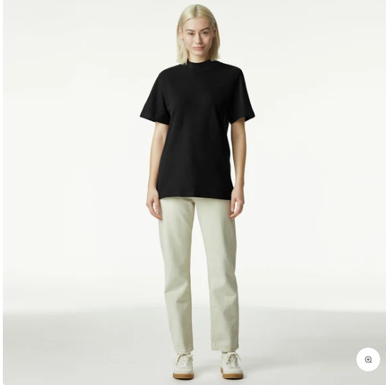 American Apparel Unisex Pique Mockneck