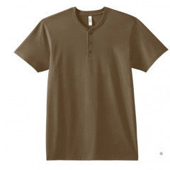 American Apparel CVC Unisex Henley T-shirt