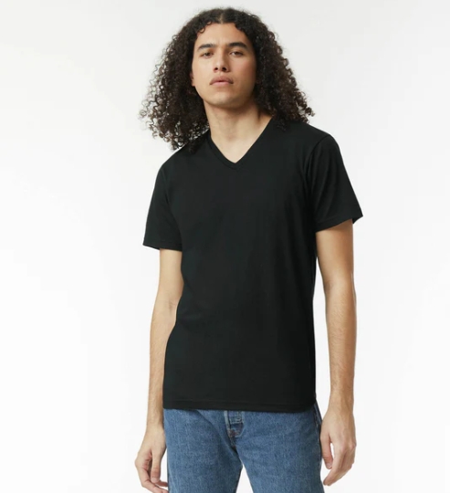 American Apparel CVC Unisex V-neck T-shirt