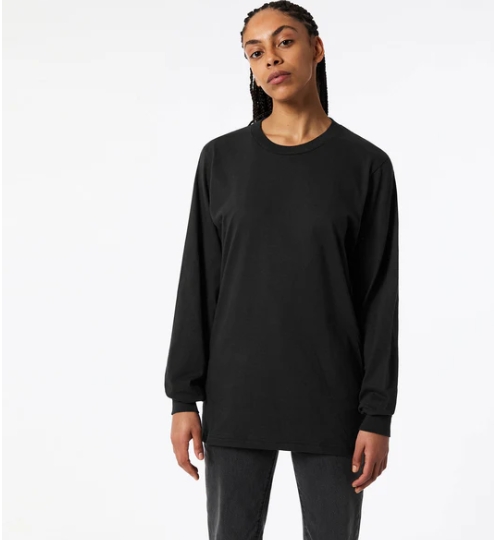 American Apparel Cotton Long Sleeve Fine Jersey T-shirt