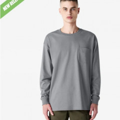 American Apparel Super Heavyweight Long Sleeve T-Shirt with Pocket