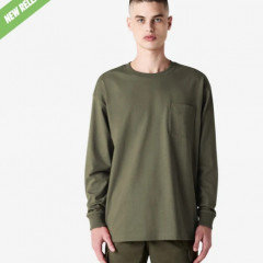 American Apparel Super Heavyweight Long Sleeve T-Shirt with Pocket